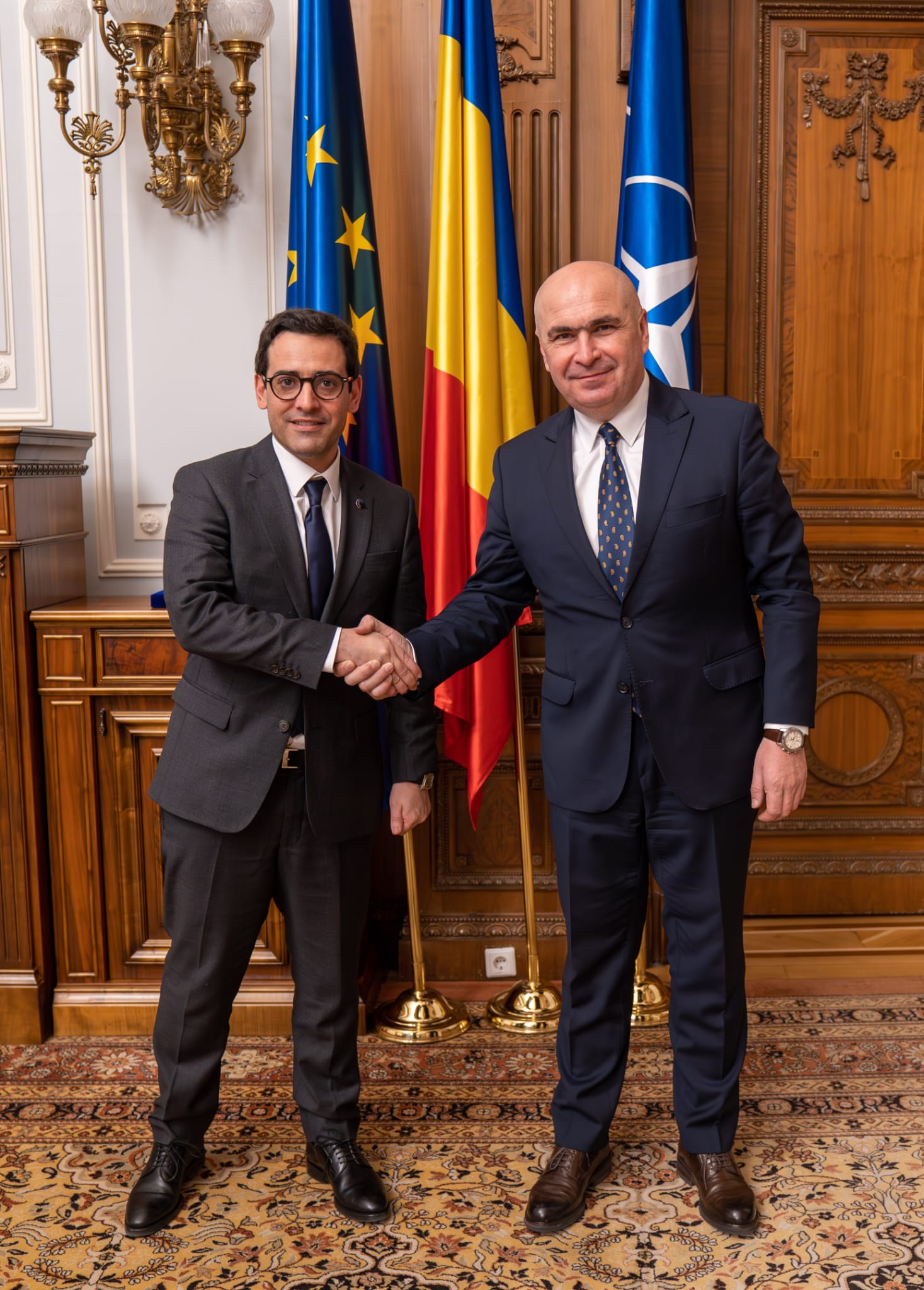 Întrevederea președintelui Senatului, Ilie Bolojan, cu Vicepreședintele Executiv al Comisiei Europene, Stéphane Séjourné